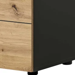 Schuhkommode in Wildeiche mit Grau - Norja^Wohnen Online