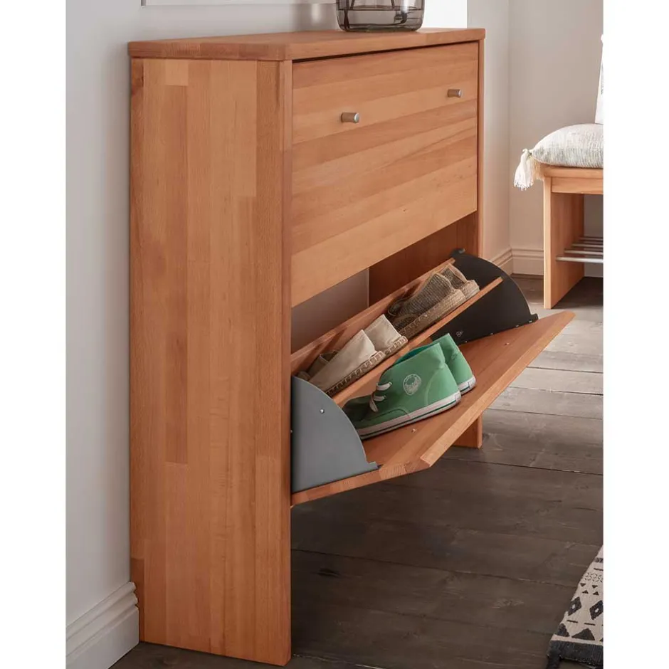 Wohnen Schuhkommode mit zwei Schuhklappen - Shimousa