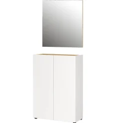 Schuhkommode und Wandspiegel Set - Cooking (zweiteilig)^Wohnen New