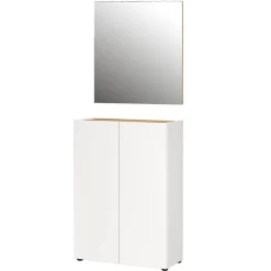 Schuhkommode und Wandspiegel Set - Cooking (zweiteilig)^Wohnen New