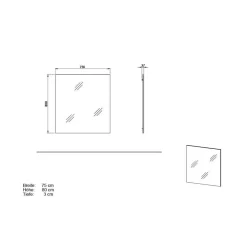 Schuhkommode und Wandspiegel Set - Cooking (zweiteilig)^Wohnen New