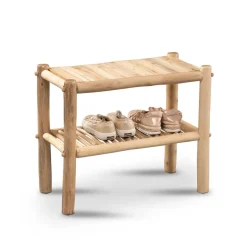 Schuhregal aus Eukalyptusholz - Drawa^Wohnen Discount