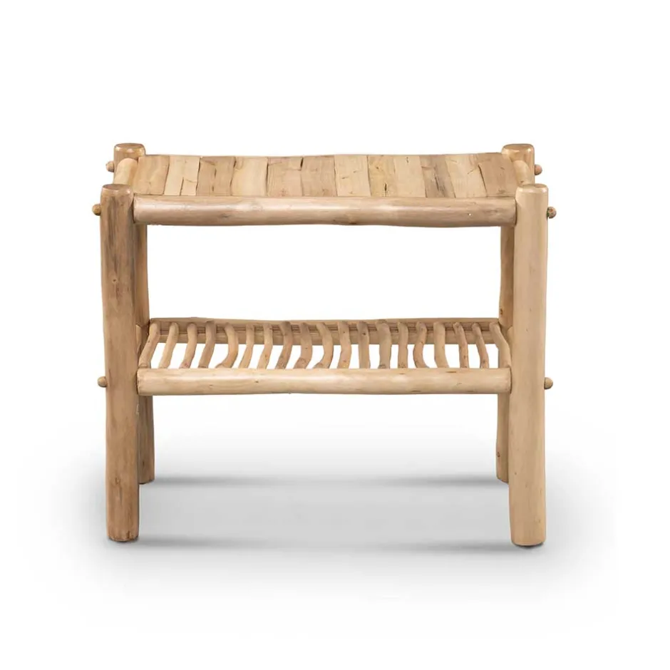 Schuhregal aus Eukalyptusholz - Drawa^Wohnen Discount