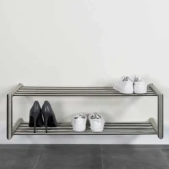 Schuhregal für die Wandmontage aus Edelstahl - Sipano^Wohnen Online