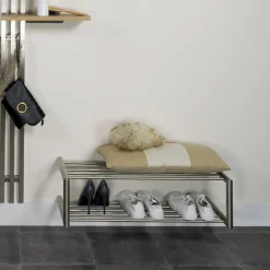 Schuhregal für die Wandmontage aus Edelstahl - Sipano^Wohnen Online