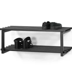 Schuhregal in Schwarz - pulverbeschichteter Stahl - Sanjo^Wohnen Best