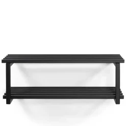 Schuhregal in Schwarz - pulverbeschichteter Stahl - Sanjo^Wohnen Best