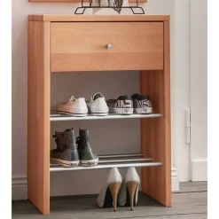 Schuhregal mit Schublade und 2 Ablagen - Shimousa^Wohnen Outlet