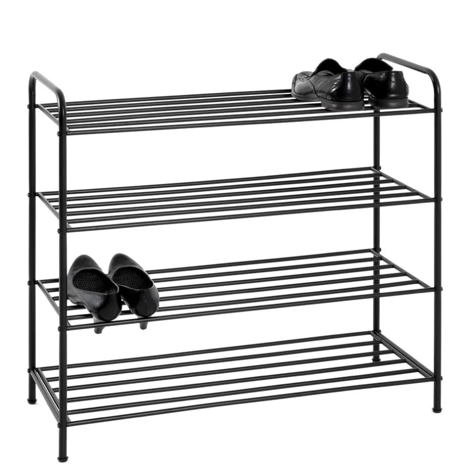 Schuhregal mit vier Böden aus Stahl - Yadina^Wohnen Outlet