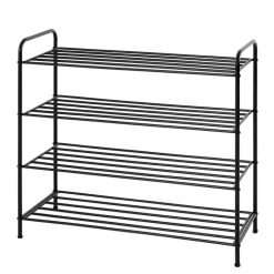 Schuhregal mit vier Böden aus Stahl - Yadina^Wohnen Outlet