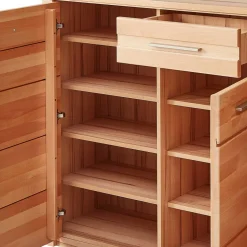 Schuhschrank - 160x100x40 cm in Kernbuche - Viktorion^Wohnen Discount