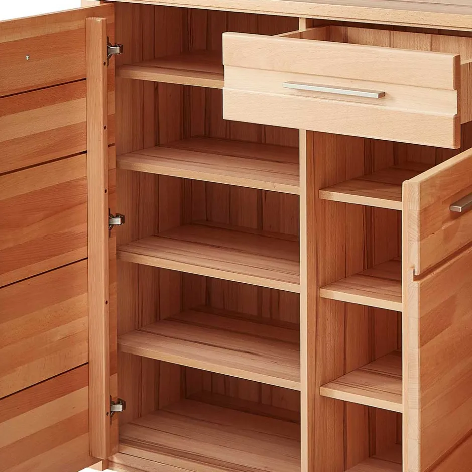 Schuhschrank - 160x100x40 cm in Kernbuche - Viktorion^Wohnen Discount