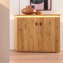 Schuhschrank aus Balkeneiche Massivholz - Robats^Wohnen Sale