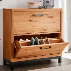 Wohnen Schuhschrank aus Kernbuche & Eisen - Dimphi