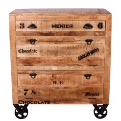 Schuhschrank aus Recyclingholz & Metall - Indri^Wohnen Outlet