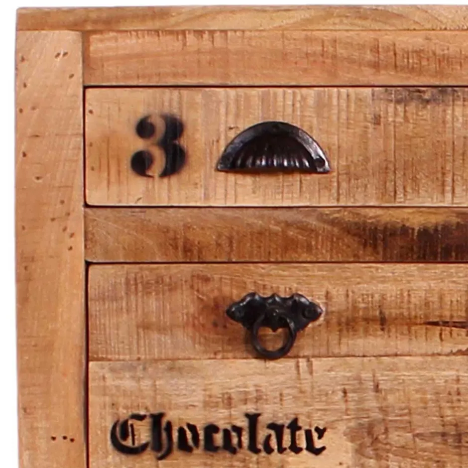 Schuhschrank aus Recyclingholz & Metall - Indri^Wohnen Outlet