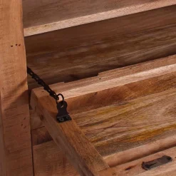 Schuhschrank aus Recyclingholz & Metall - Indri^Wohnen Outlet