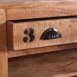 Schuhschrank aus Recyclingholz & Metall - Indri^Wohnen Outlet