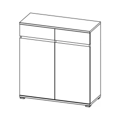 Schuhschrank Curelino in Buche^Wohnen