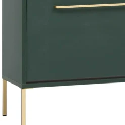 Wohnen Schuhschrank in Dunkelgrün & Gold - Aqua