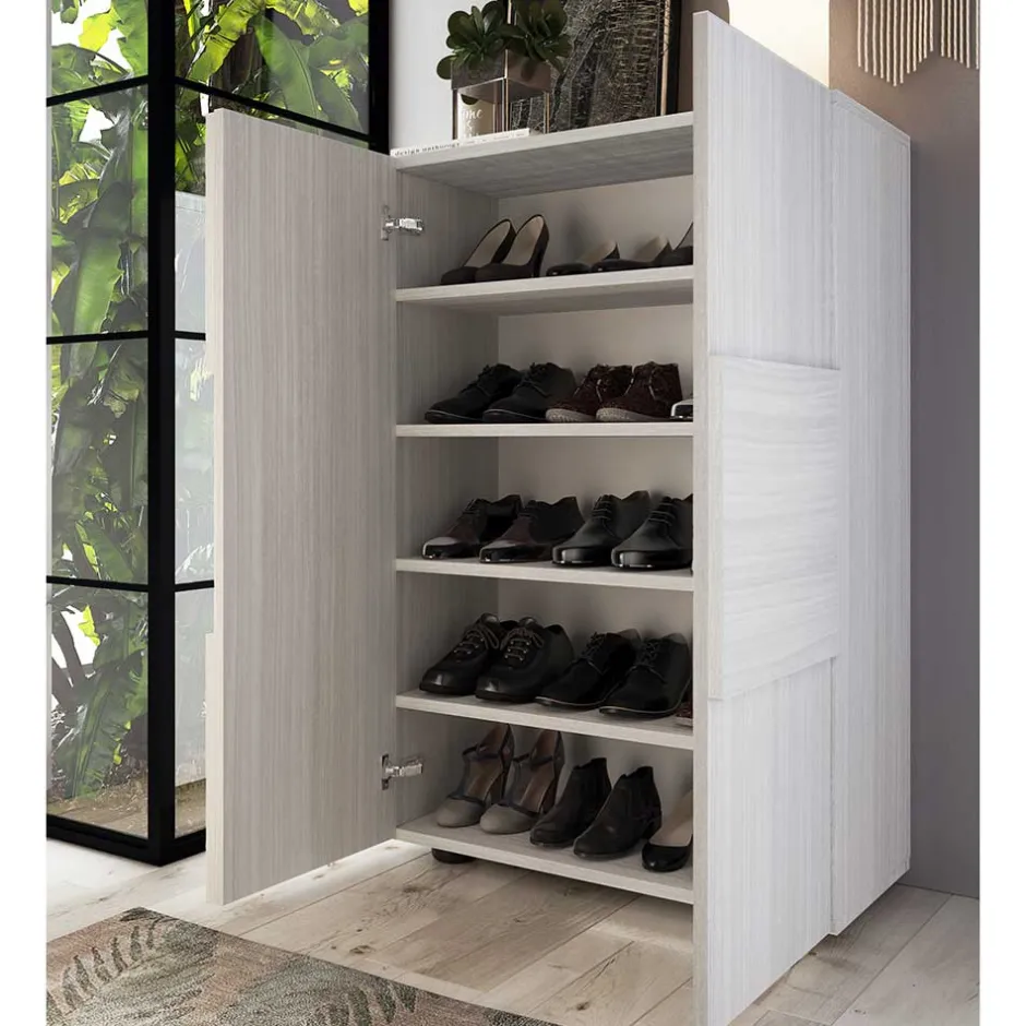 Schuhschrank in Eukalyptus Holzoptik - Hollie^Wohnen Sale