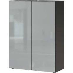 Schuhschrank in Grau glasbeschichtet - Ilfred^Wohnen Clearance