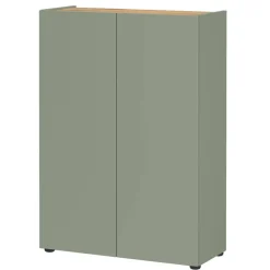 Wohnen Schuhschrank in Graugrün mit Eiche - Bien