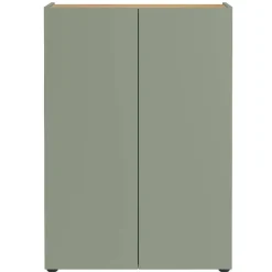 Wohnen Schuhschrank in Graugrün mit Eiche - Bien