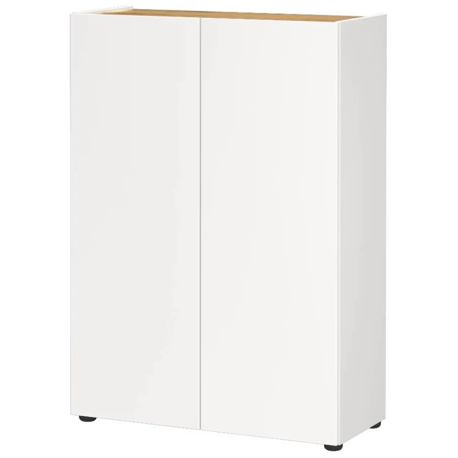 Schuhschrank in Weiß mit Eiche - Cooking^Wohnen Clearance