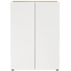 Schuhschrank in Weiß mit Eiche - Cooking^Wohnen Clearance