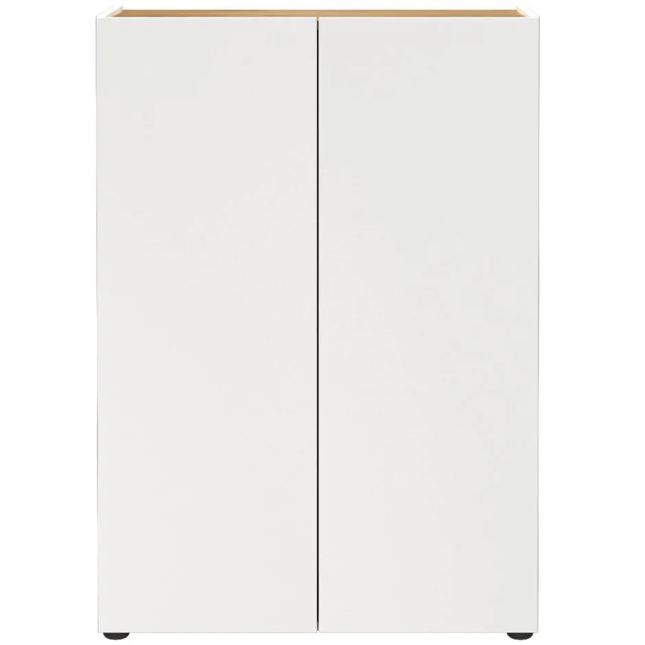 Schuhschrank in Weiß mit Eiche - Cooking^Wohnen Clearance