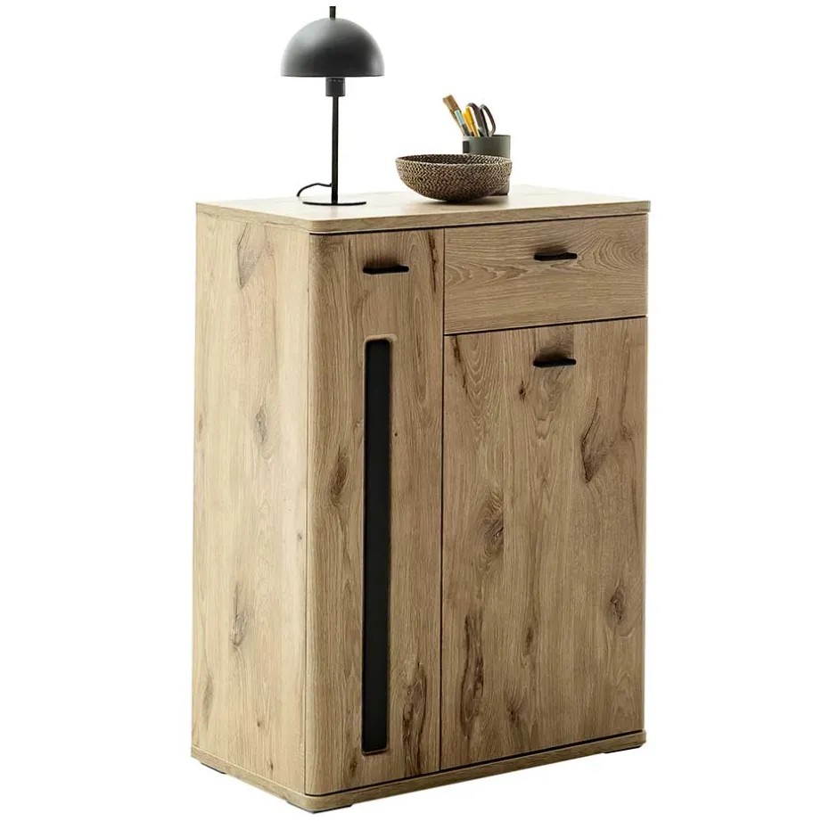 Schuhschrank in Wildeiche Optik & Grau - Baiamare^Wohnen Online