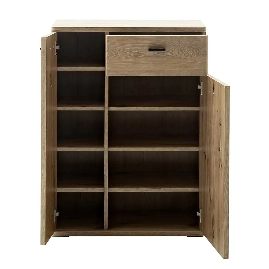 Schuhschrank in Wildeiche Optik & Grau - Baiamare^Wohnen Online