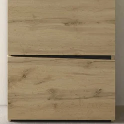 Schuhschrank in Wildeiche & Schwarzgrau - Paula^Wohnen Online