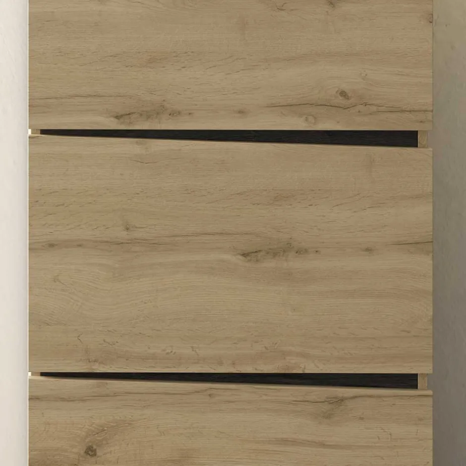 Schuhschrank in Wildeiche & Schwarzgrau - Paula^Wohnen Online