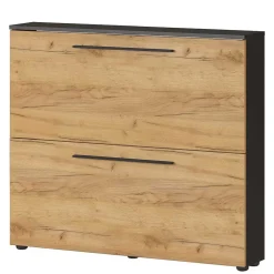 Wohnen Schuhschrank in Wildeiche NB & Anthrazit - Lampione