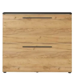 Wohnen Schuhschrank in Wildeiche NB & Anthrazit - Lampione