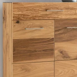 Schuhschrank mit Front Balkeneiche Furnier Macusos seidenmatt lackiert^Wohnen Outlet