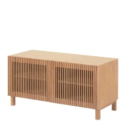 Wohnen Schuhschrank mit Lamellen-Türen - Azuro