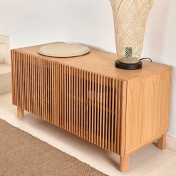 Wohnen Schuhschrank mit Lamellen-Türen - Azuro