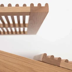 Wohnen Schuhschrank mit Lamellen-Türen - Azuro