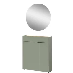 Schuhschrank mit Rundspiegel Set - Point (zweiteilig)^Wohnen Hot