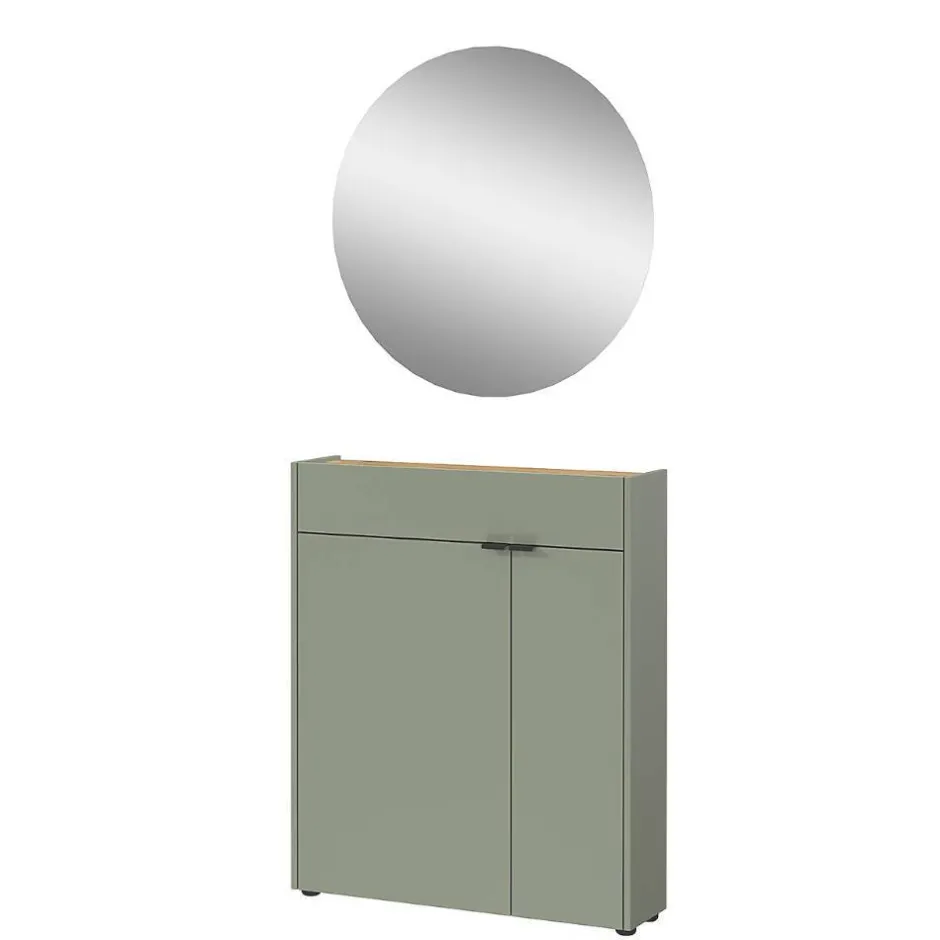 Schuhschrank mit Rundspiegel Set - Point (zweiteilig)^Wohnen Hot