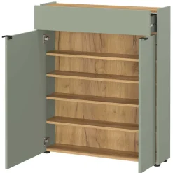 Schuhschrank mit Rundspiegel Set - Point (zweiteilig)^Wohnen Hot