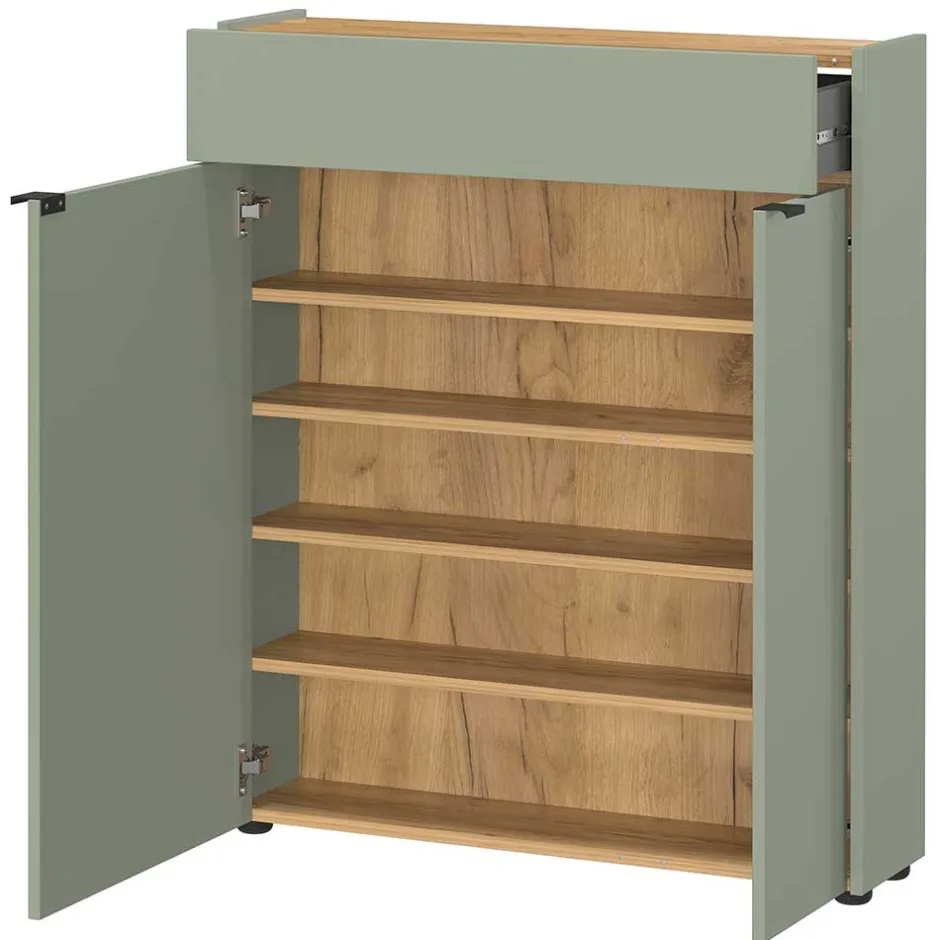 Schuhschrank mit Rundspiegel Set - Point (zweiteilig)^Wohnen Hot