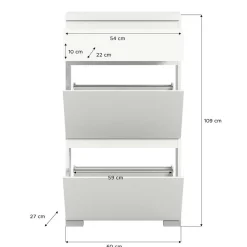 Schuhschrank mit Schublade und zwei Klappen - Dany^Wohnen Discount