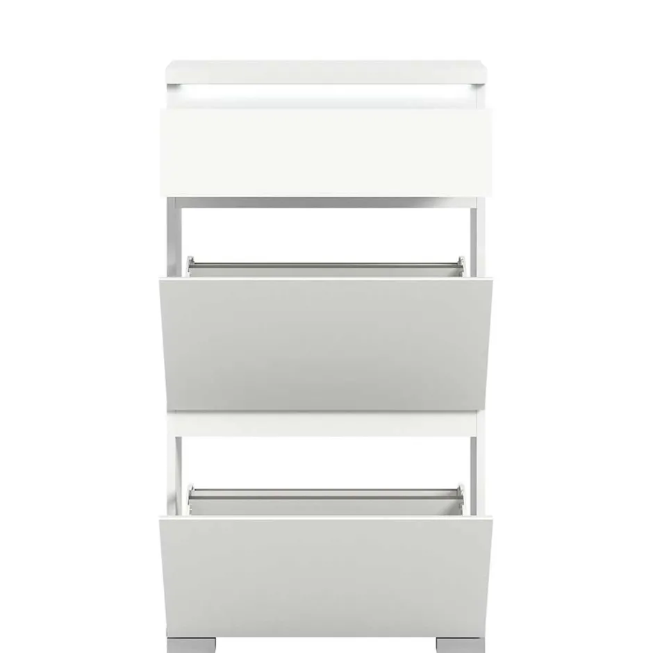 Schuhschrank mit Schublade und zwei Klappen - Dany^Wohnen Discount