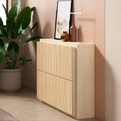 Wohnen Schuhschrank mit zwei Schuhwalzen - Calura