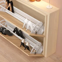 Wohnen Schuhschrank mit zwei Schuhwalzen - Calura