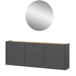 Schuhschrank und Rundspiegel Set - Calisian (zweiteilig)^Wohnen Clearance